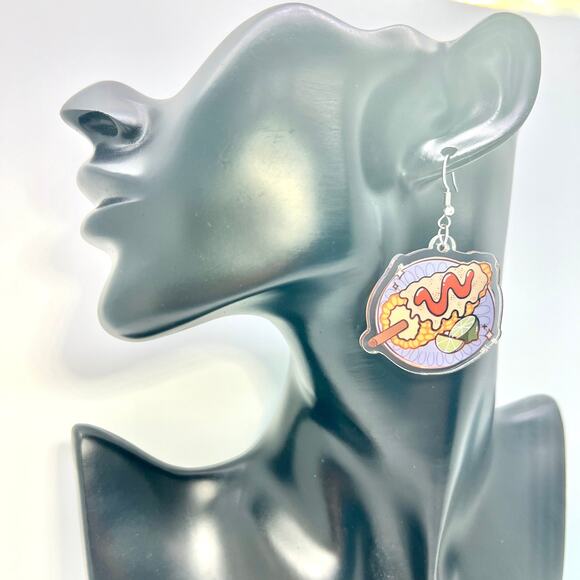 Elote Corn Earrings - Spanish Earrings - Mexican Accessories - Summer Earrings - Picture 7 of 8
